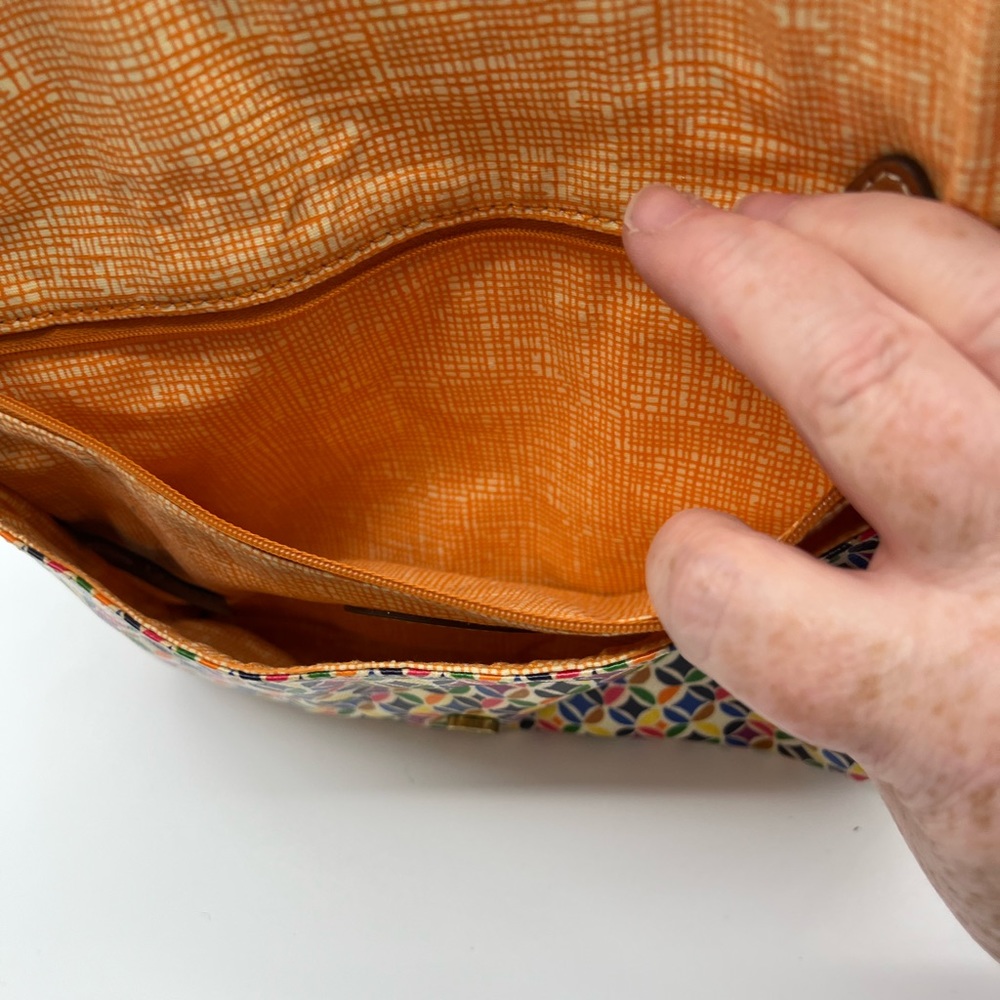 Fossil Multicolored Canvas Mini Crossbody Bag - image 6